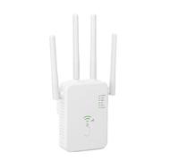 Ripetitore Wifi Potente Per Casa, Amplificatore WiFi Potente Extender WiFi 1200Mbps 5GHz & 2.4GHz Dual Band con Porta WAN, Porta LAN, Compatibile con Modem Router (Bianco)