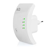 Ripetitore WiFi senza fili, amplificatore di rete 300Mbps Wifi Signal Range Extender Mini Wifi Extender Booster 802.11N/B/G (White)