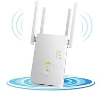 Ripetitore WLAN AC1200 Amplificatore WLAN 5 GHz/867 Mbit/s 2,4 GHz/300 Mbit/s, con modalità AP/ripetitore/router, 4 antenne, WiFi Range Extender compatibile con tutti i dispositivi WiFi