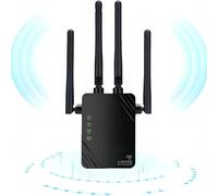Ripetitori WiFi, Estensori WiFi, Amplificatori WiFi da 1200 Mbps, Amplificatori WiFi a Doppia frequenza da 5 GHz e 2,4 GHz, Modalità ripetitore/Router/Ap, Molto adatti per la casa e l'ufficio