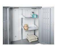Set di Scaffali 2 Ripiani Standard per Armadio da Esterno in Metallo ROMEO
