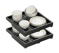 Ripiani Estraibili per Armadietti da Cucina,Portapiatti Telescopico,Cassetti a Scorrimento - Utilizzabile in appartamento, dormitorio, angolo, scrivania, cassettiera, casa, dispensa, lavanderia