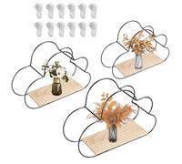 Ripiani galleggianti per parete, decorazione da parete, scaffale galleggiante, , organizzatore di stoccaggio moderno, 3 , decorazione per la casa, per l'organizzazione del soggiorno, il