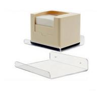 Ripiani galleggianti realizzati in acrilico trasparente con bordo anteriore sicuro per evitare lo scivolamento degli oggetti, per organizzare e visualizzare gli oggetti essenziali ordinatamente sulle