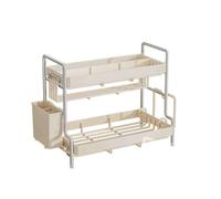Ripiani multifunzionali per bagno e cucina, piano di lavoro compatto per Daily Essentials 33,6 x 18,5 x 25,6 cm, soluzione salvaspazio