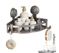 Ripiani organizer per doccia - Mensola organizer a ventosa per bagno, supporto multifunzione per scolapiatti portaoggetti per gel doccia, shampoo, asciugamani per la pulizia del viso