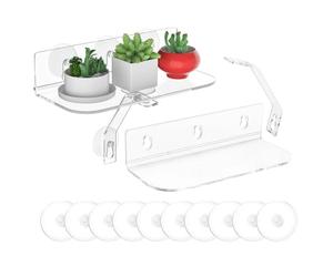 Ripiani Piante Finestra A Ventosa per Introduzione Galleggiante | Scaffale da parete per piante a ventosa, robusto per vasi da fiori interni soggiorno, camera da letto, bagno, cucina