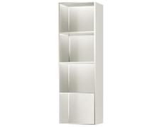 Ripiani rettangolari da doccia, da incasso, per shampoo e sapone, porta carta igienica opaca, impermeabile, da parete (beige, 28 x 120 x 12,5 cm)