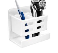 Ripiani senza fori per il bagno - Tubo di stoccaggio per pettine, porta spazzolino da denti da bagno | Scatola per la pulizia del viso forniture da parete senza punzone, ripiani per dou
