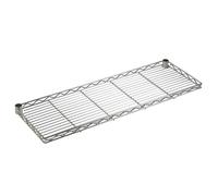 Ripiano aggettante a sbalzo in filo d'acciaio cromato cm.30x60 per composizione