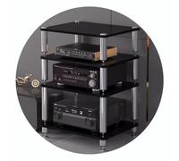 Ripiano AV HiFi Stand - Shock-Absorbing 2/3/4-Tier Audio Video Rack Record Player Cabinet per Home Theater Enhanced Entertainment Storage Solution