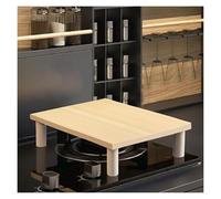 Ripiano Base per Pentole Domestiche Facile da Pulire Resistente Ai Graffi Copertura in Legno per Fornelli Compatibile con Forni A Gas Elettrici WXQTM(80x50x8cm)