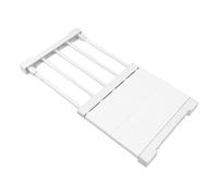 Ripiano con Asta di Tensione Divisorio Regolabile per Armadio Larghezza 24 Cm Scaffale per Armadio con Tubo in Acciaio PP Capacità 20 Kg (Lunghezza 30-40 cm/11,8-15,7 pollici)
