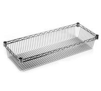 Ripiano Contenitore Componibile Scaffali Archimede System Cesta Cestone Cromo
