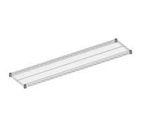 Ripiano Cromato 35x150xh3 cm completi di 4 Guancette di fissaggio Archimede system cromo