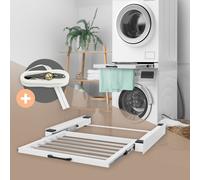 Piano estensibile lavatrice asciugatrice telaio intermedio con stendibiancheria