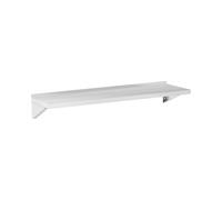 Ripiano in acciaio inox - 150 x 40 cm - 30 kg - Royal Catering RCWR-150.1