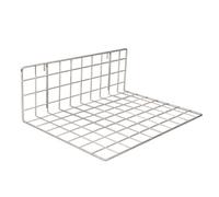 Ripiano in griglia base ad "L" cm.40x30 in filo robusto per espositore a griglia