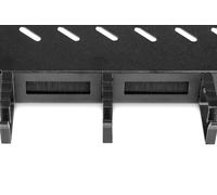 RIPIANO PER ARMADI RACK 19" CON GESTIONE CAVI PER ARMADI 800 MM COLORE NERO