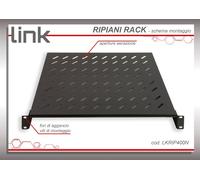 LINK RIPIANO PER ARMADIO 19 2 UNITA PROFONDITA 400MM NERO
