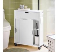 Ripiano per bagno con ruote BZR31-W, mobiletto porta rotoli per il bagno, accessori per l"organizzazione del bagno, decorazione bagno estiva Noi prendiamo parte alle procedure OSS. Tutte le fatture ve