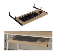Ripiano per tastiera regolabile con cursore a sfera, 54/60/70 x 27 cm, ripiano per tastiera con supporto per mouse, estensione ergonomica da scrivania per un comfort ottimale