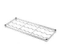 Ripiano portabottiglie 6 vani cm.35x60 acciaio cromato Archimede per arredo espo