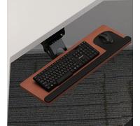 Ripiano regolabile per tastiera con ripiano scorrevole e poggiapolsi per una digitazione ergonomica, ideale per casa, ufficio e configurazione di gioco