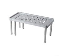 Ripiano retrattile multistrato con estensione flessibile, robusti telai di supporto e design staccabile per soluzioni di archiviazione domestiche efficienti (grigio)