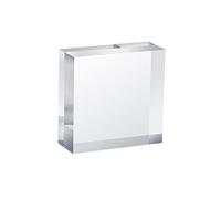 Ripiano rialzato in acrilico, Lastre acriliche, alzate, espositori, ripiani in acrilico trasparenti 100x100x(15-40) mm(100 x 100 x 25mm)