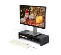 Ripiano Rialzato per Monitor del Computer, Organizer da Scrivania Salvaspazio con Mini Ripiano per Ufficio Domestico, Previene le Malattie della Colonna Vertebrale