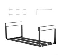 Ripiano Scarpe Allungabile Salvaspazio 40-65cm(Black) | Ferro per robusto, regolabile 40-65cm, anti-piegatura, carico per pesante, installazione rapida