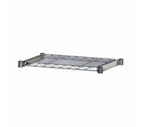 Ripiano scorrevole in acciaio cromato porta tastiera pc cm.46x60 per scaffali co