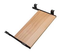 Ripiano scorrevole per tastiera da 54 a 70 cm - Cassetto per tastiera sotto scrivania - Piattaforma in legno per tastiera e mouse - facile da installare - Ripiano scorrevole con guide per una gestione