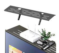Ripiano TV regolabile - Supporto doppio uso | Robusto per monitor TV, scatola via cavo, router e set-top box, per interni ed esterni