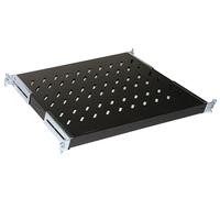 Ripiano Universale Per Armadio Rack 19 Allungabile 370-450 Mm Con 4 Agganci Nero