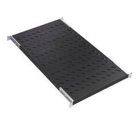 RIPIANO UNIVERSALE PER ARMADIO RACK 19" ALLUNGABILE 720 MM CON 4 AGGANCI NERO