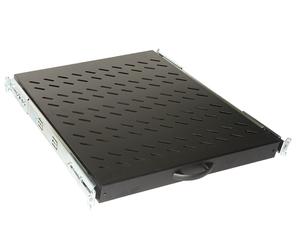 RIPIANO UNIVERSALE PER ARMADIO RACK 19" ESTRAIBILE SU BINARI TELESCOPICI 1 UNITA