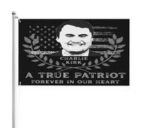 Riposa in pace Charlie Kirk, bandiera commemorativa, tributo a Charlie 1993-2025, striscione da giardino a 3 strati, doppio lato, 3x5