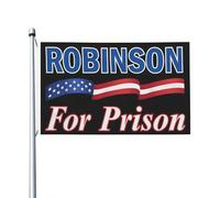 Riposa in pace Charlie Kirk Robinson per le bandiere della prigione, striscioni bifacciali, bandiere stagionali eleganti, cartelli per esterni, decorazioni per la casa, per prato, 3x5 piedi