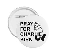 Riposa in pace Charlie Kirk Spilla Dio benedica Prega per Charlie Kirk Spille Distintivo Abbigliamento Cappello Maglietta Decorazione Distintivo Rotondo Dimensioni