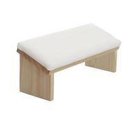 Riposo del braccio per la tecnologia delle unghie - design in legno pavimentato per manicure in pelle PU in legno | Comodo cuscino a mano inclinato per la lucidatura delle unghie, supporto per arte ro