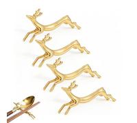 Riposo per Le Bacchette, 4 Pezzi Carino Animale Bacchette Riposa, Bacchette di Riposo Supporti Cucchiaio Forchetta, Bacchette Posate per Utensili(Cervo)