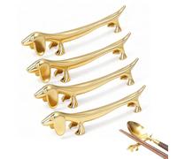 Riposo per Le Bacchette, 4 Pezzi Carino Animale Bacchette Riposa, Bacchette di Riposo Supporti Cucchiaio Forchetta, Bacchette Posate per Utensili(Cane)