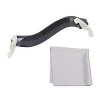 Riposo Spalla per Violino Irin Leggero in Fibra di Carbonio Universale per 4/4 e 3/4 con Design Ergonomico Supporto Comfortevole Regolazioni Multidirezionali e Artigli in Silicone