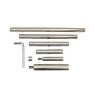 Riposo utensile per tornio, strumento per tornio per la lavorazione del legno, 10,2 cm, precisione per la lavorazione del legno, fai da te, con asta rotonda in acciaio, diametro della colonna 16 mm/25