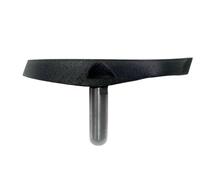 Riposo utensile per tornio, strumento per tornio per la lavorazione del legno, 240 mm, strumento di tornitura fai da te in ghisa curva a S, lunghezza colonna 66 mm (diametro colonna 25 mm)