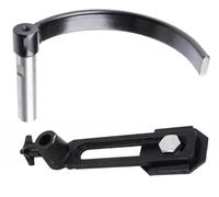 Riposo utensile per tornio, strumento per tornio per la lavorazione del legno, torni da 21,1 cm, barra rotonda in acciaio con base porta coltelli in ghisa, diametro colonna 16 mm/25 mm (lunghezza