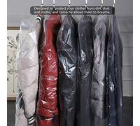 ripostiglio per la casa,Confezione da 50 buste per indumenti Copripolvere per indumenti trasparenti Copri abiti da appendere antipolvere Copri giacca per tintoria, viaggi(60*120), Confezione da