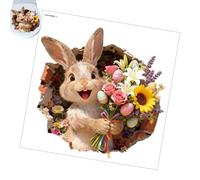 Ripped Easter Bunny Decals - Adesivo per WC, autoadesivo, impermeabile, Bunny Toilet Seat Decal | Ripped Easter Wall Sticker for Spring Holiday Home Decor, Bathroom, Apartment, Party